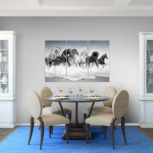 Wandbilder Wohnzimmer XXL Pferde Moderne Bilder Tiere
